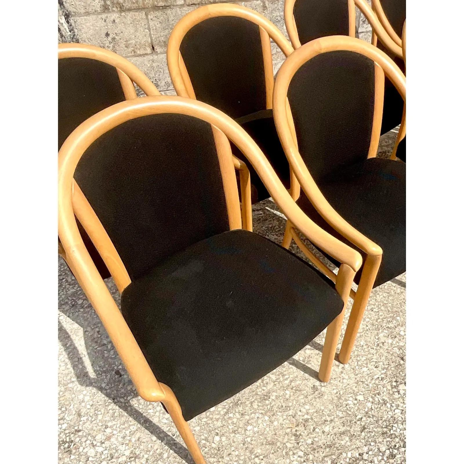 Vintage MCM Stendig Dining Chairs, Set of 8 In Good Condition In west palm beach, FL