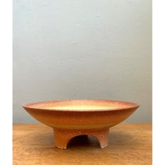 Vintage MCM Textured Ceramic Bowl