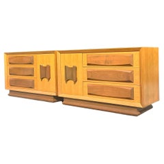 Vintage MCM VanLeigh Crest Dressers - a Pair