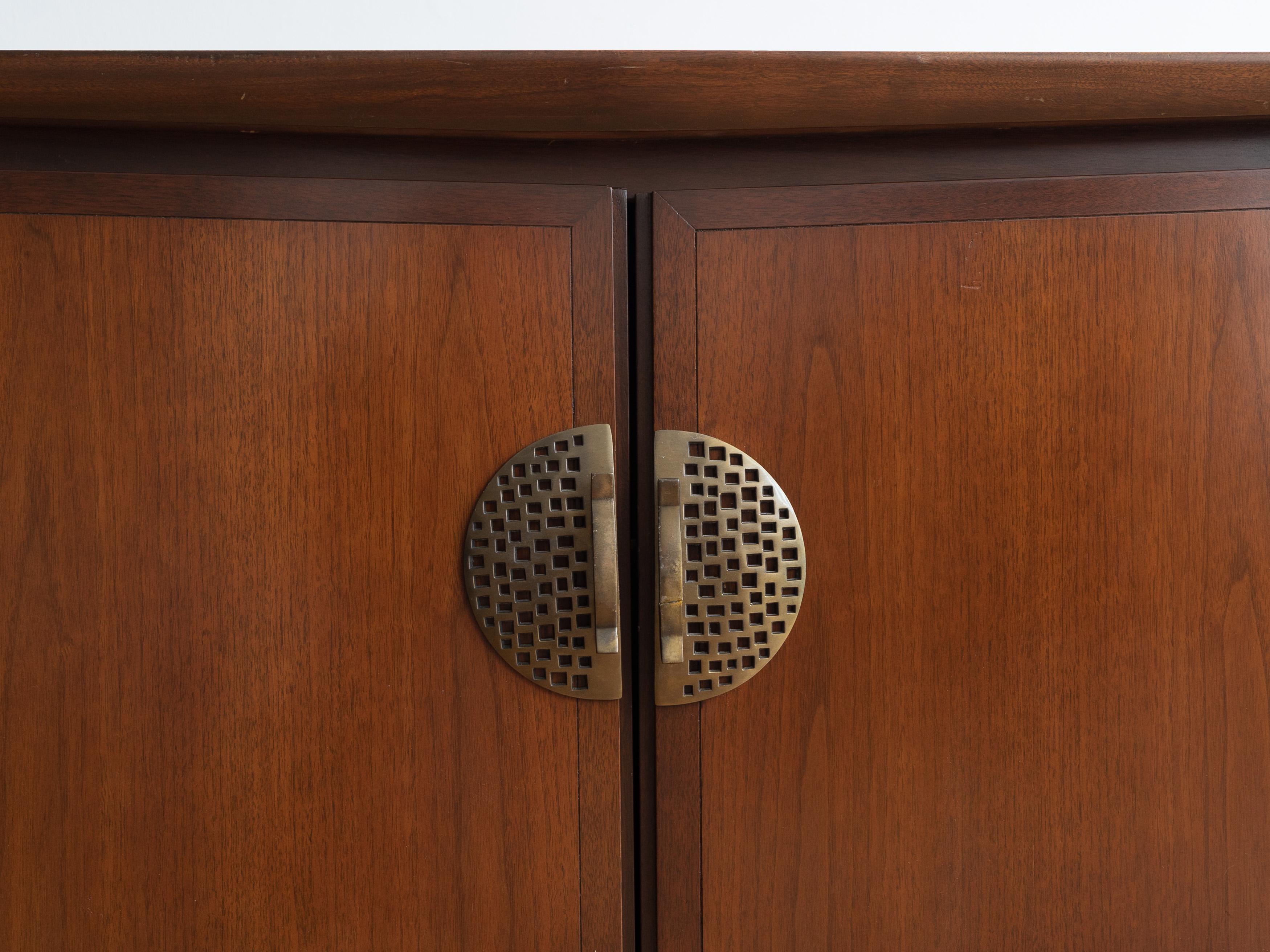 Mid-Century Modern Vintage MCM Walnut Credenza by Helen Hobey for Baker Furniture