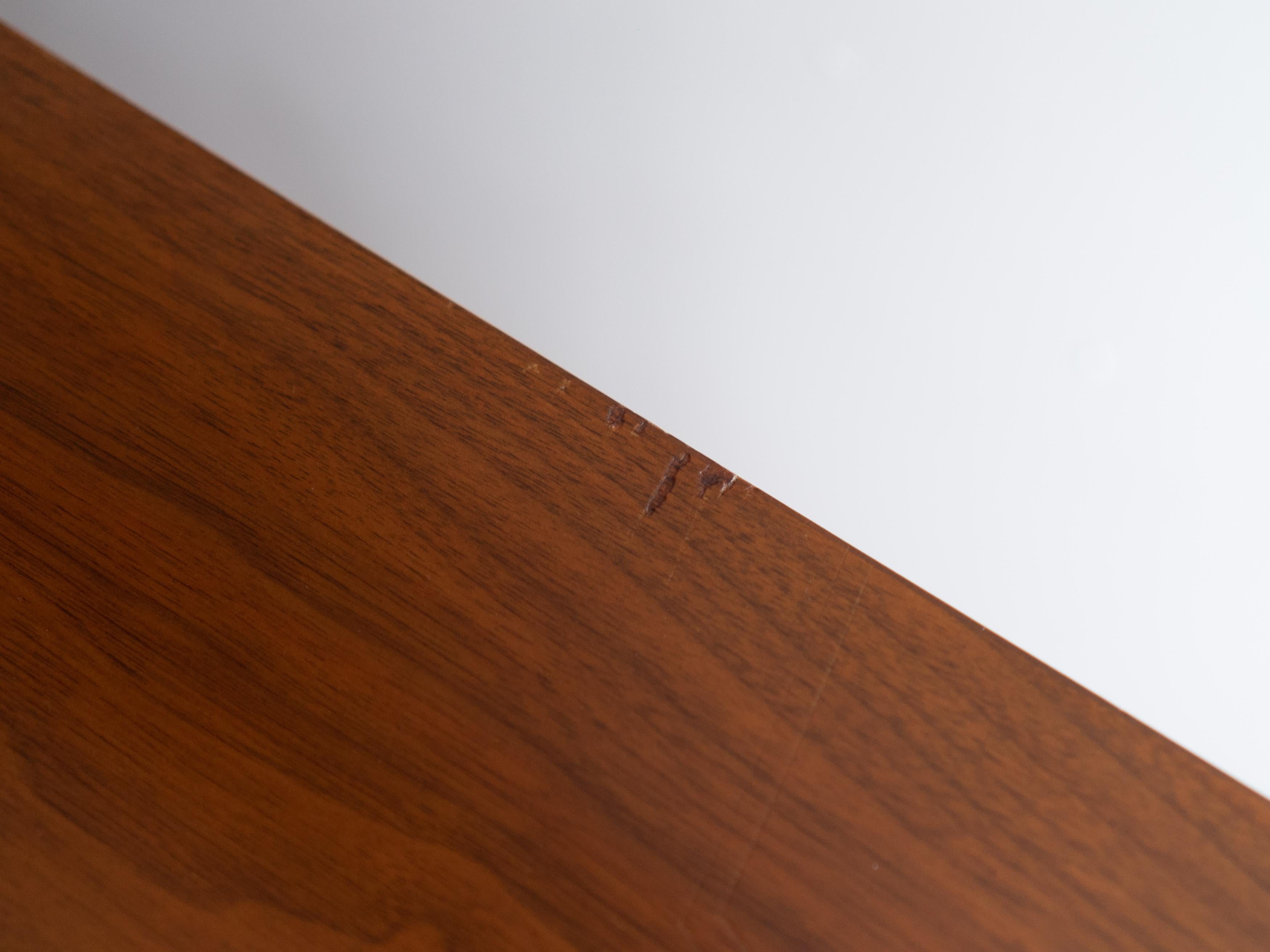 American Vintage MCM Walnut Credenza by Helen Hobey for Baker Furniture