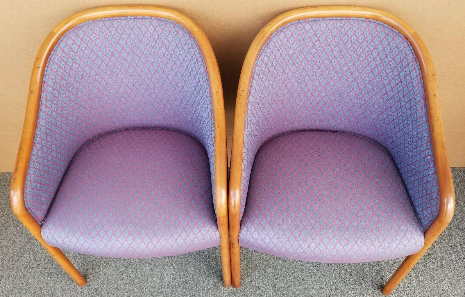 American Vintage MCM Ward Bennett for Brickell Armchairs - A Pair For Sale