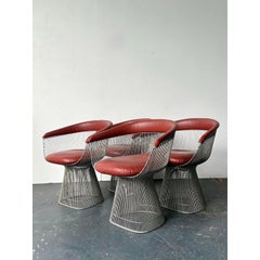 Vintage MCM Warren Platner for Knoll Chrome Dining Chairs - Set of 4