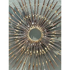 Vintage MCM Wrought Iron Sunburst
