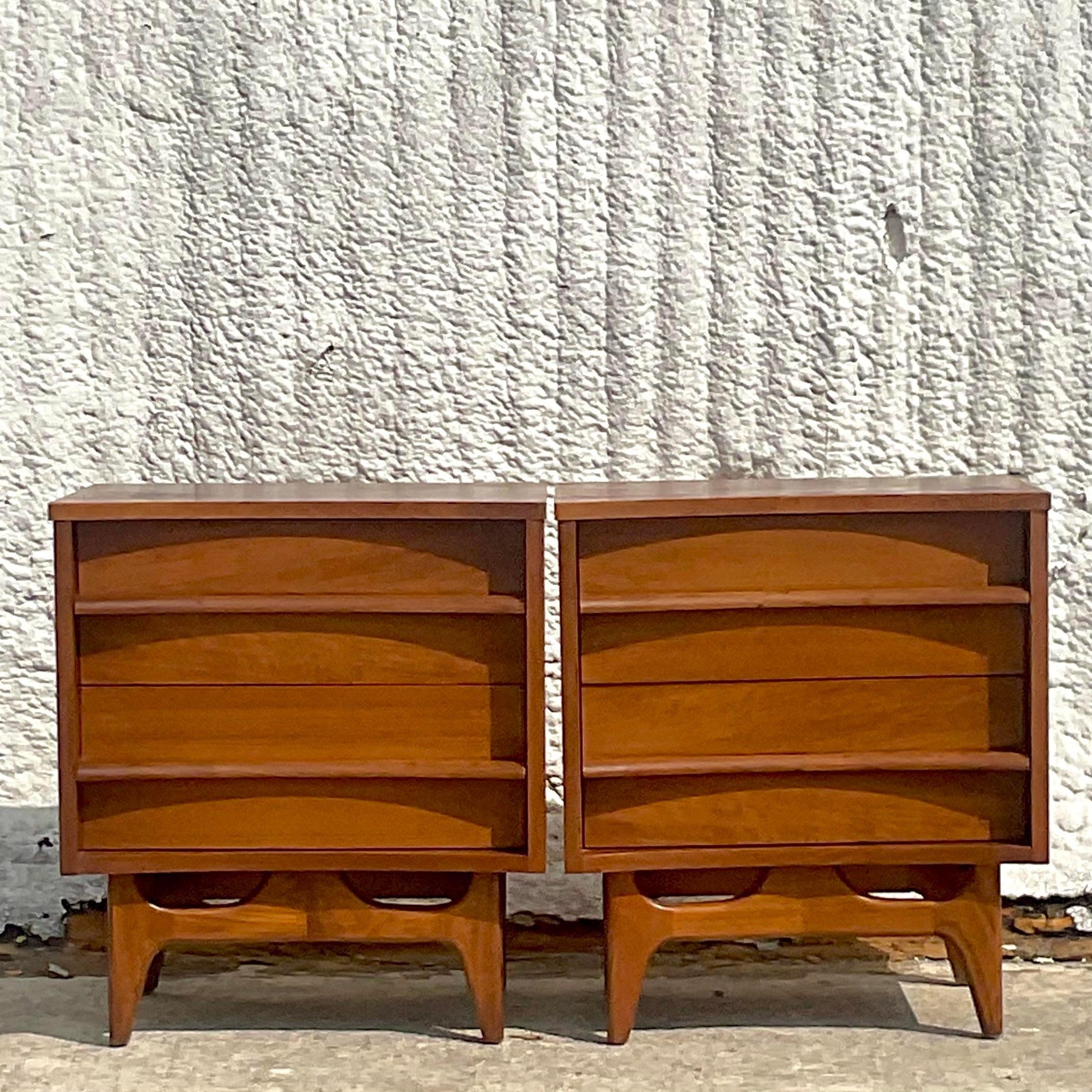 mcm nightstand vintage