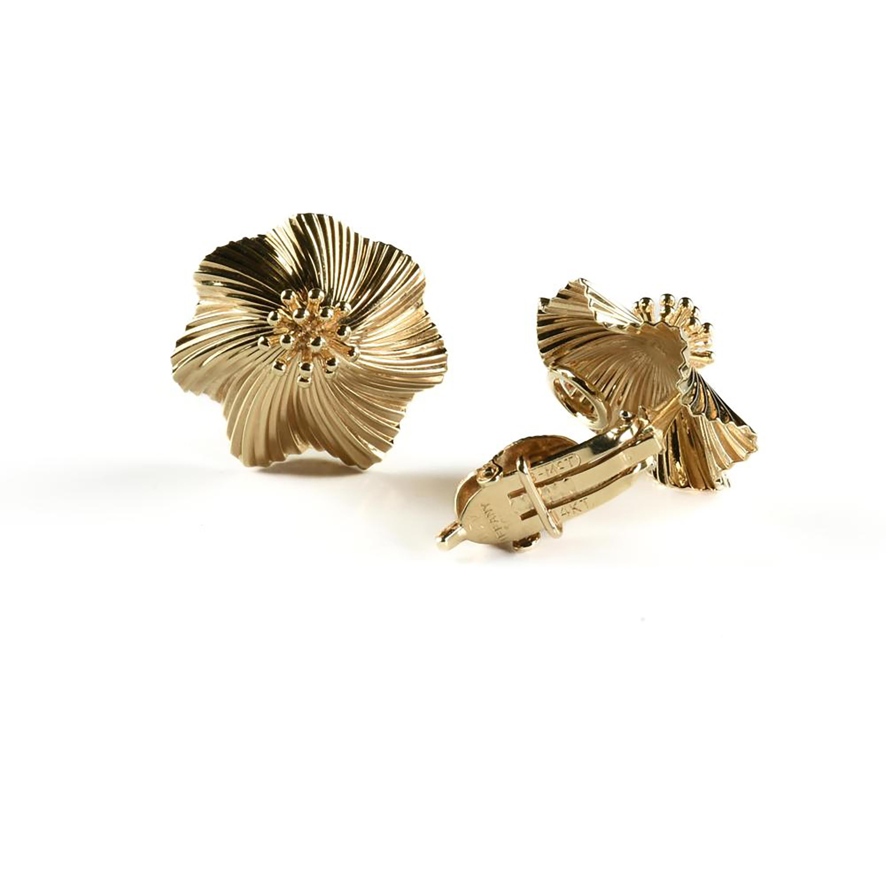 Vintage McTeigue für Tiffany & Co 14K Gelbgold Ohrclips aus Gelbgold im Angebot 2