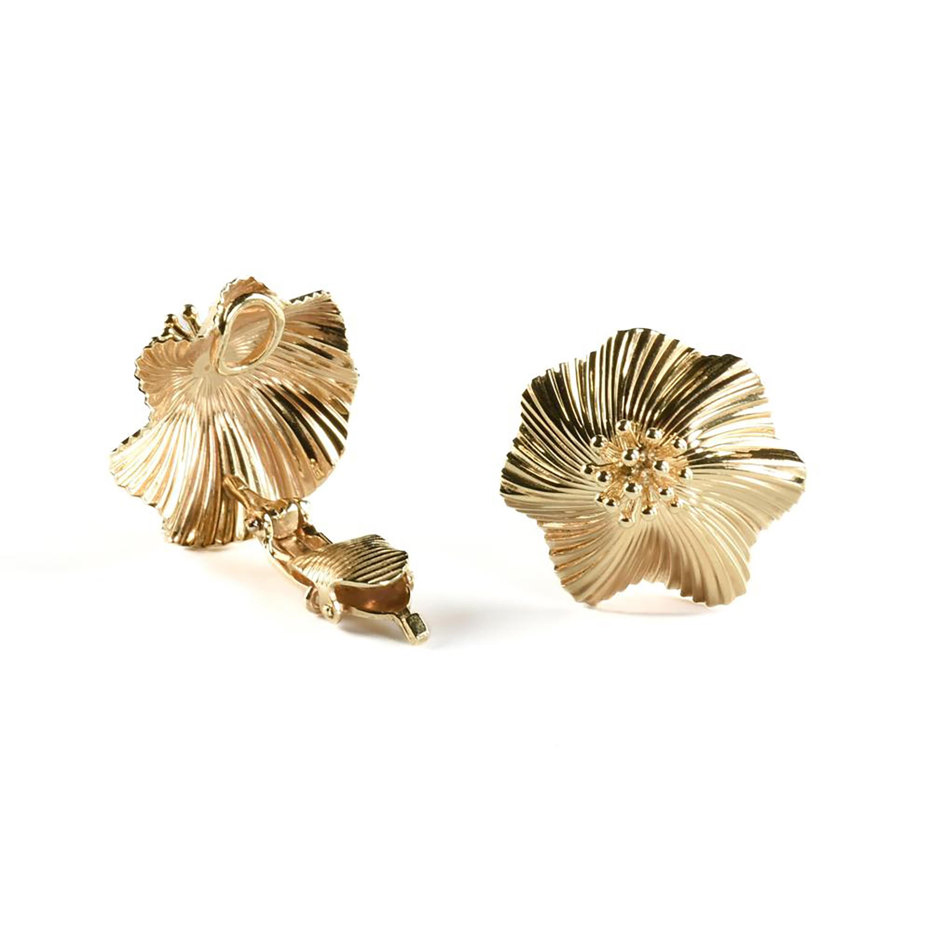 Vintage McTeigue für Tiffany & Co 14K Gelbgold Ohrclips aus Gelbgold im Angebot 4
