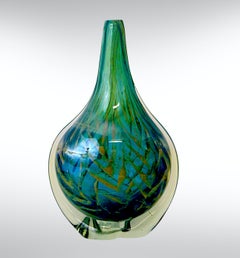 Vintage Mdina Fish Vase by Michael Harris 1970s