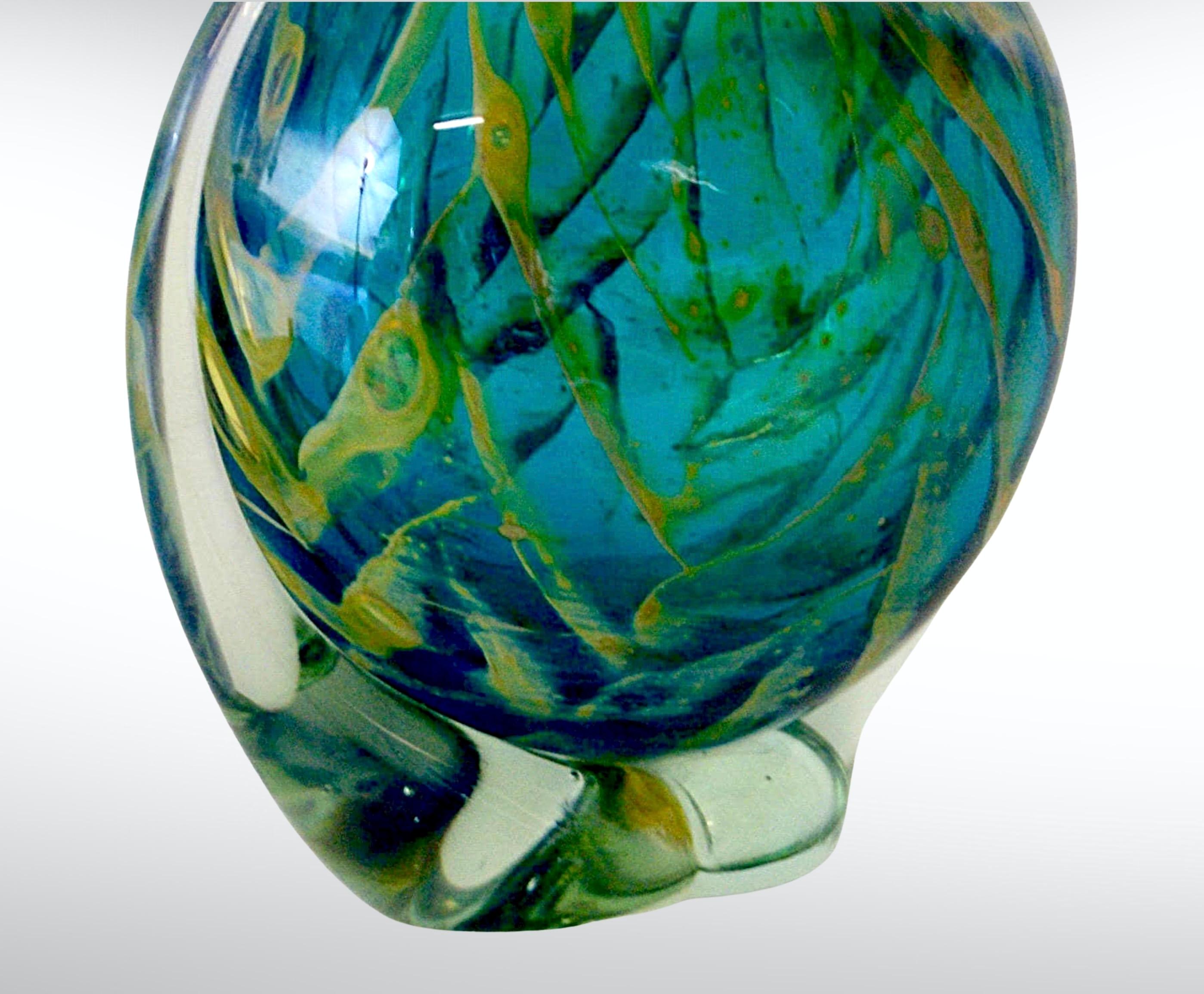 Other Vintage Mdina Fish Vase by Michael Harris 1970s