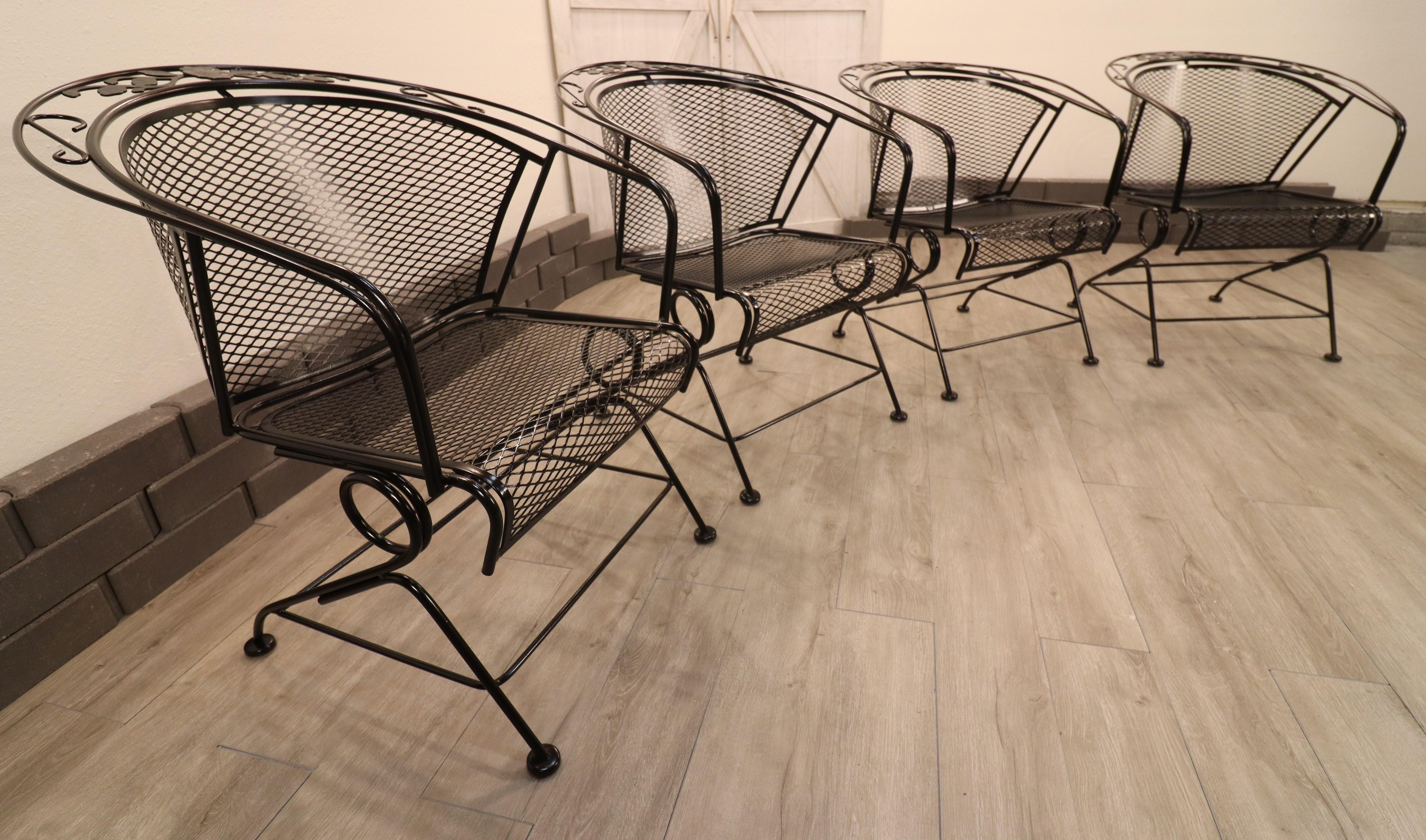 Chaises de printemps Meadow Craft à motifs floraux et feuilles en vente 2
