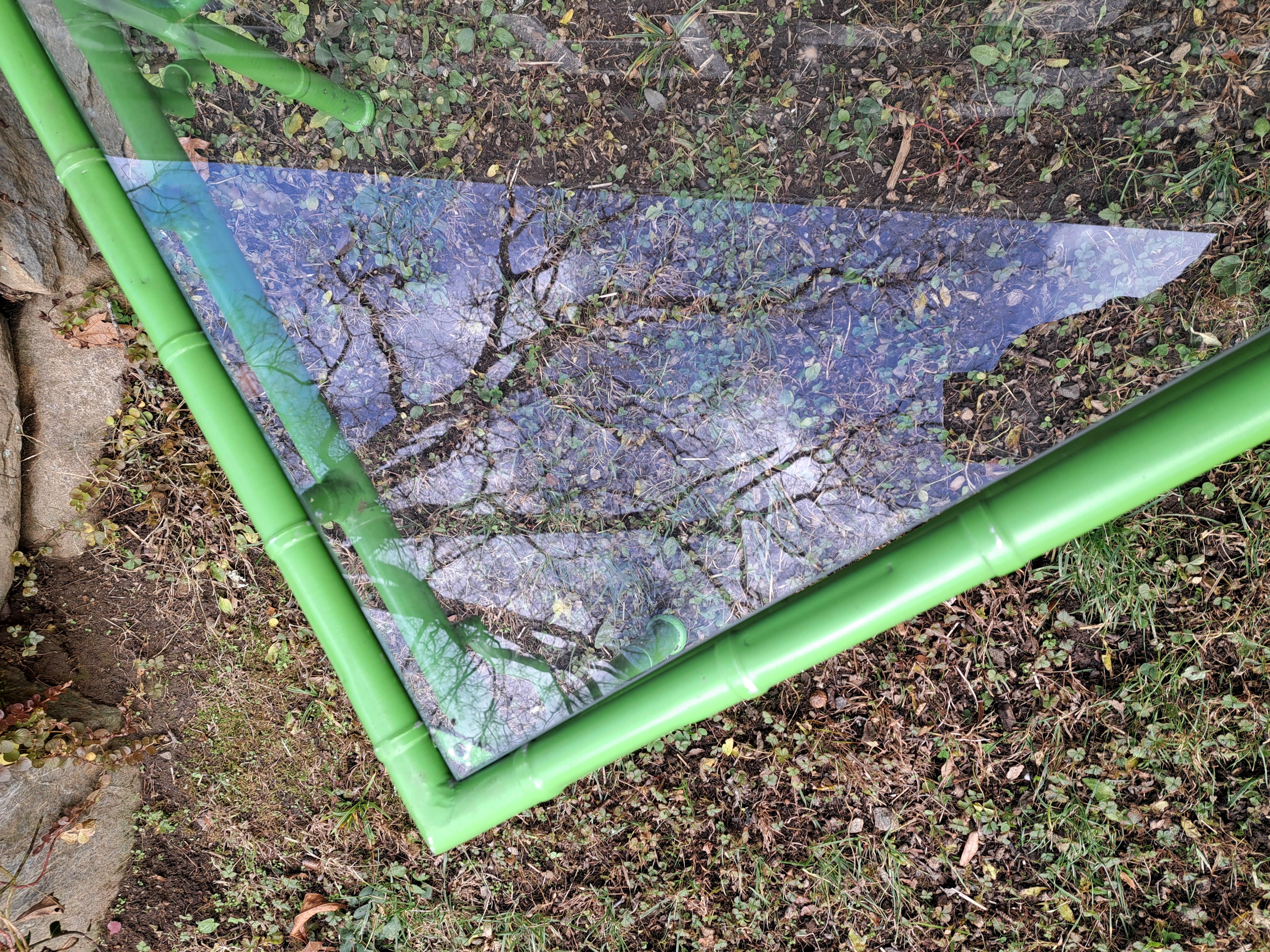 Mesa baja vintage Meadowcraft de aluminio imitación bambú mediados del siglo XX en venta