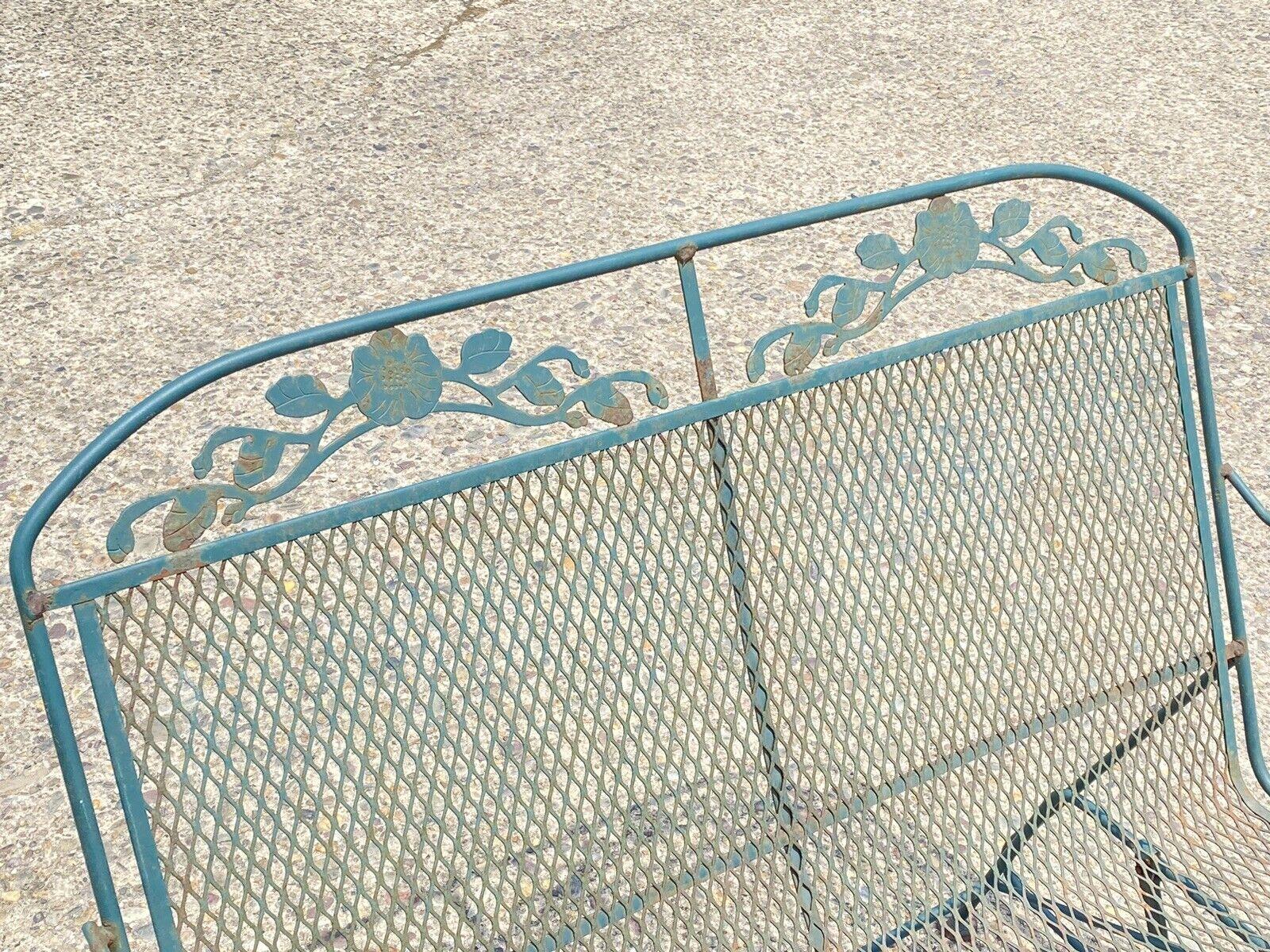 vintage metal patio glider