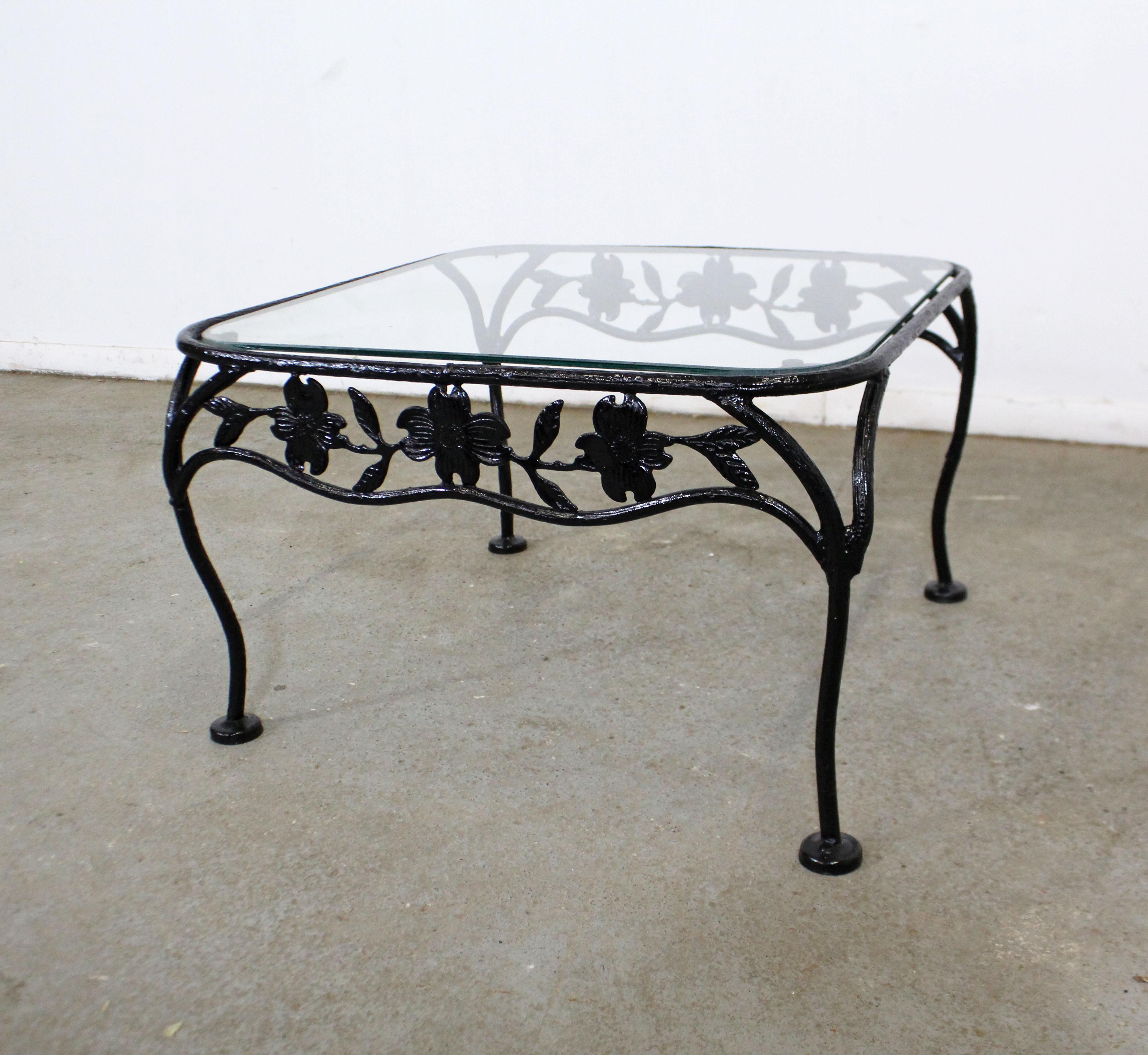 wrought iron end table