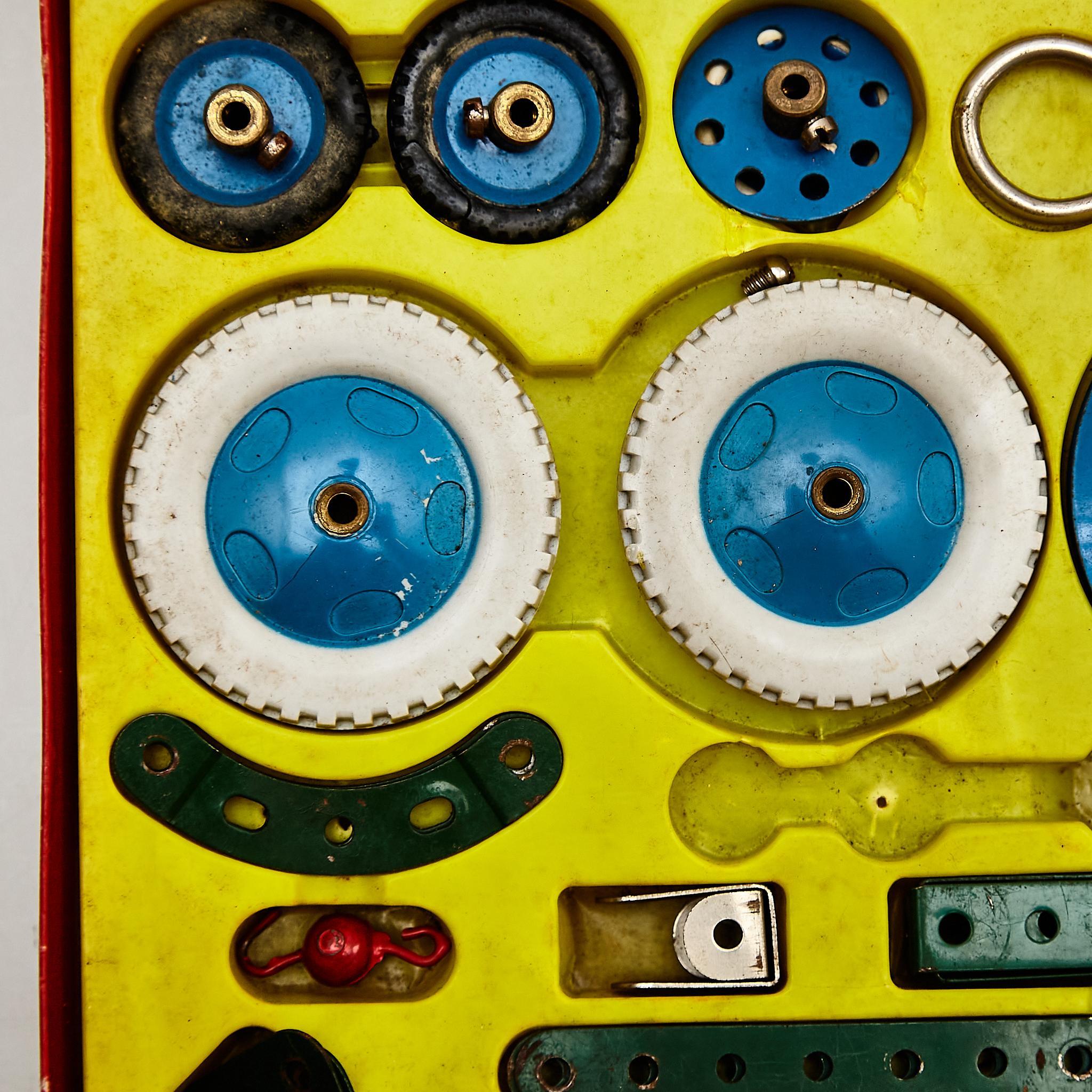 Vintage Meccano Bauspiel in Originalverpackung im Zustand „Gut“ im Angebot in Barcelona, ES