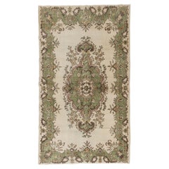 Retro Medallion Design Handmade Turkish Rug for Home and Office Decor