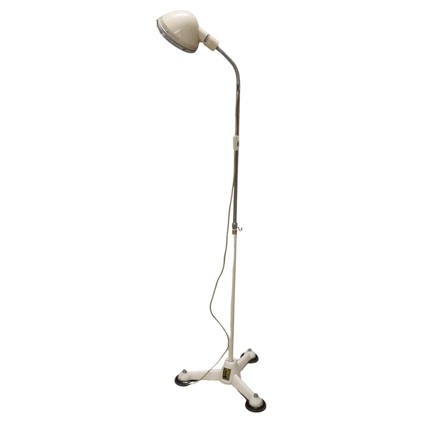 Vintage Medical Adjustable Floor Lamp by Hanau, Germany, 1950s For Sale