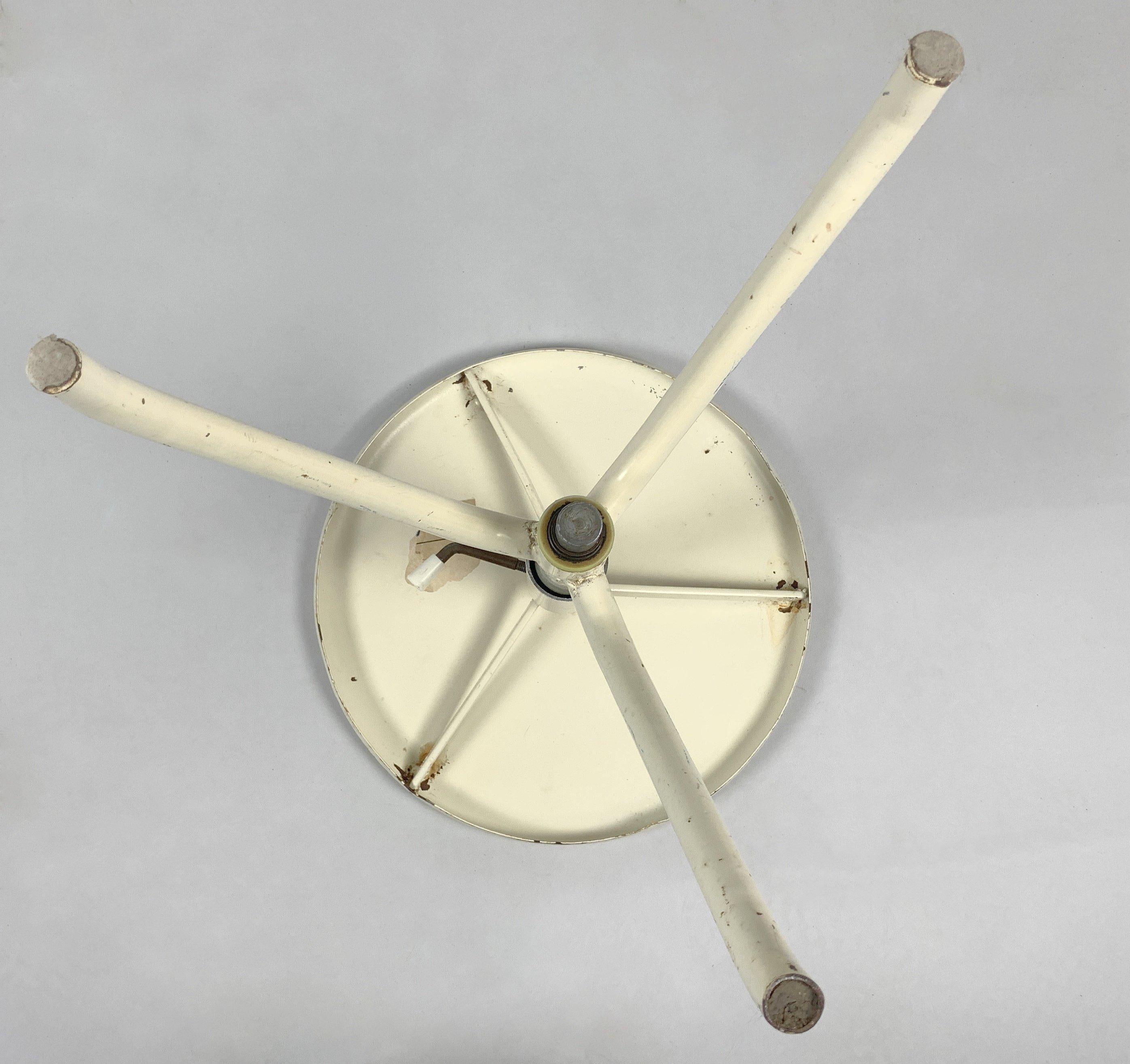 Industrial Vintage Medical Adjustable Stool, 1950's For Sale