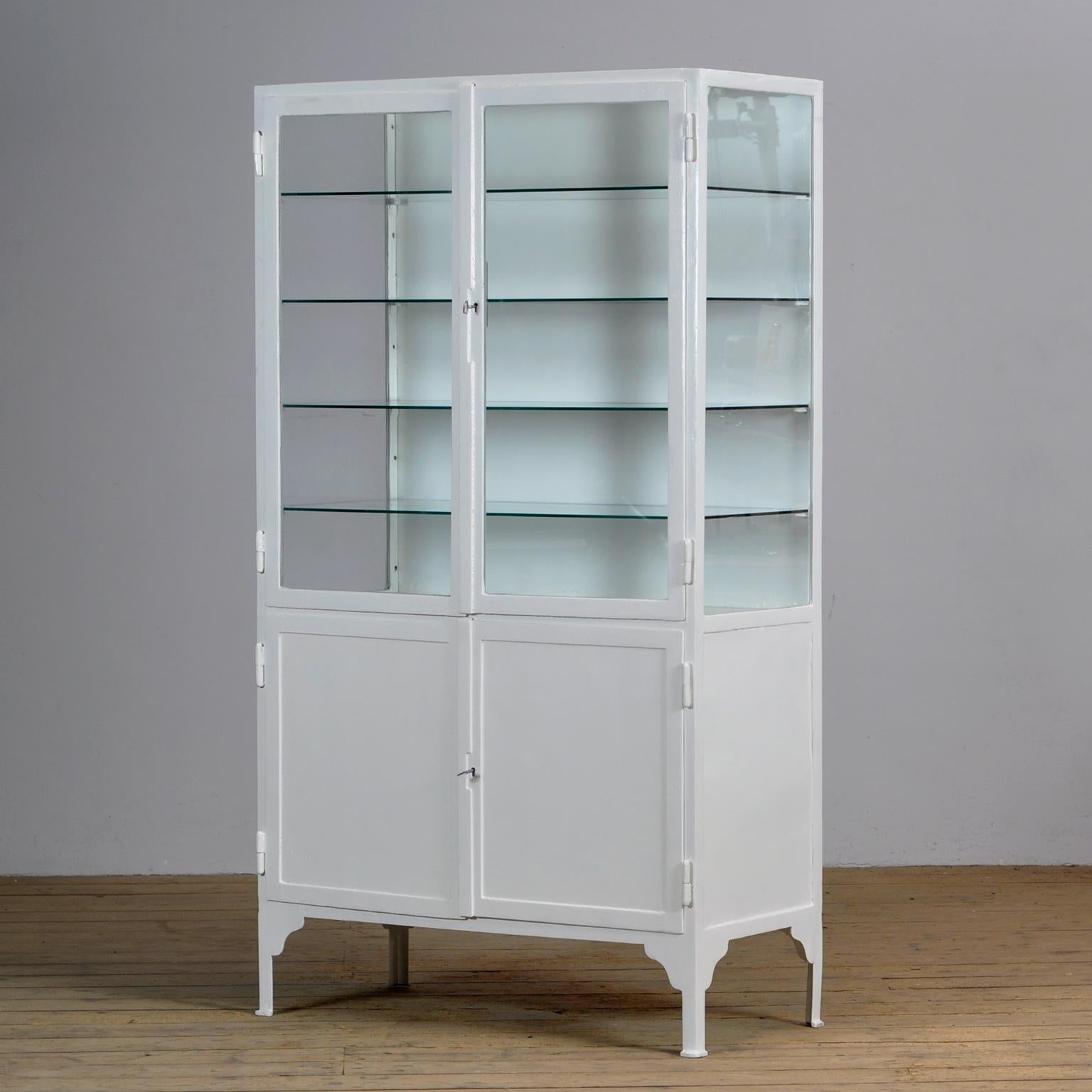 Hungarian Vintage Medical Cabinet, 1930's