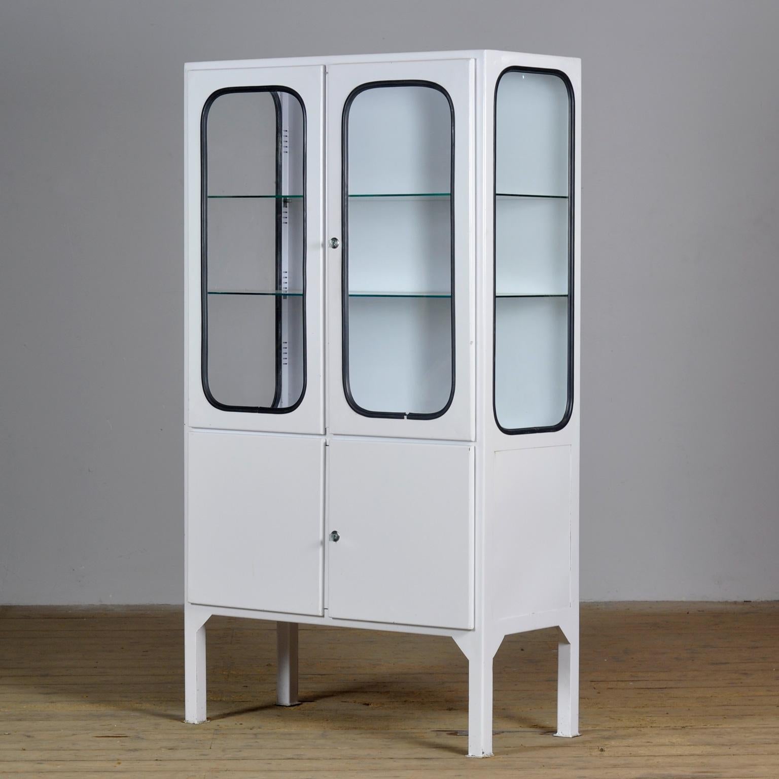 Hungarian Vintage Medical Cabinet, 1970’s For Sale