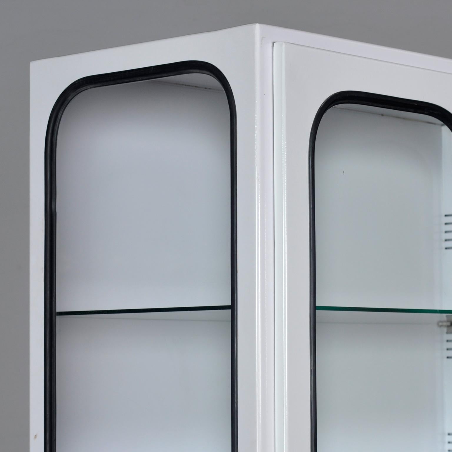 Glass Vintage Medical Cabinet, 1970’s For Sale