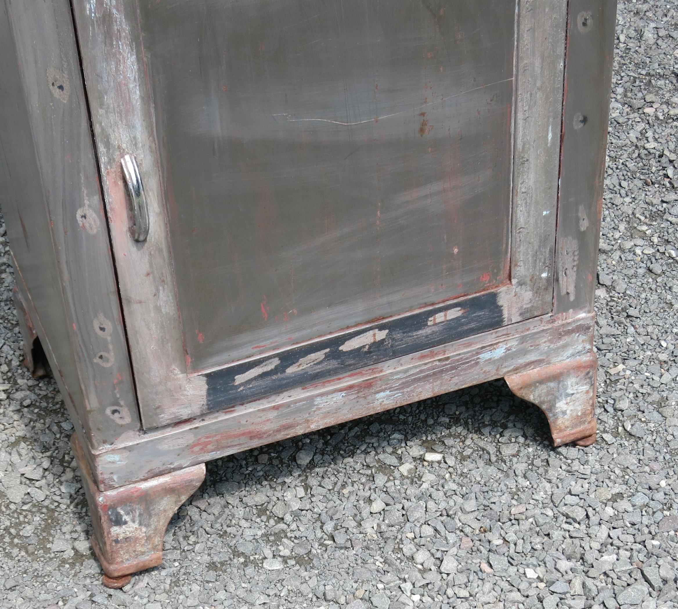 Vintage Medical Cabinet Doctor's Cabinet Distressed For Sale 1