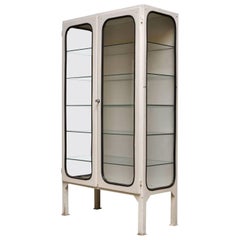 Vintage Medical Cabinet in Iron and Glass, 1970s