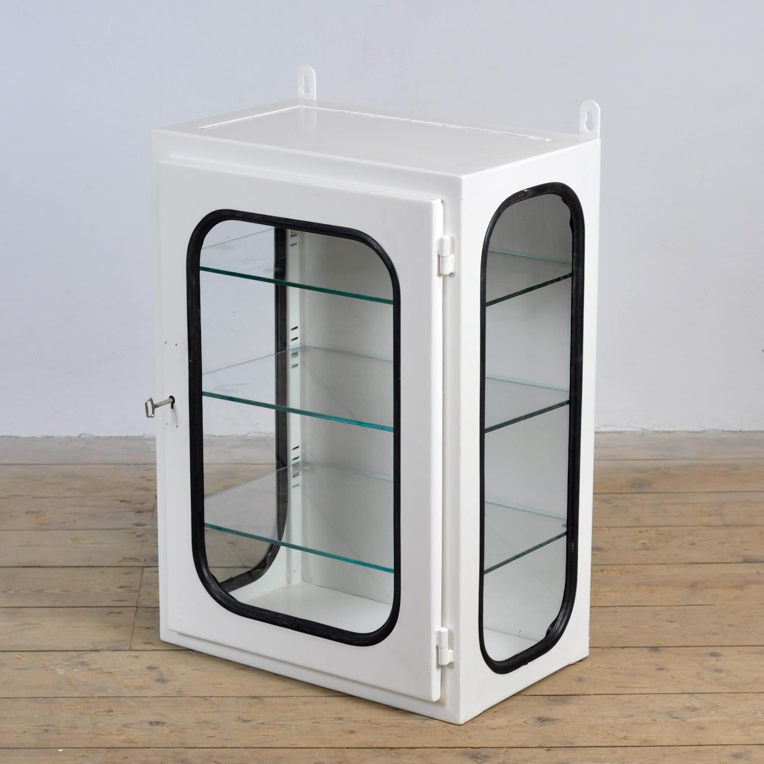 Hungarian Vintage medical cabinet, wall unit, 1970’s For Sale