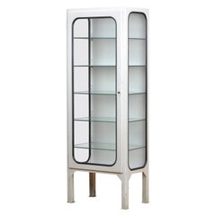 Vintage Medical Cabinet with Five Glass Shelves, 1970s