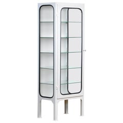 Vintage Medical Cabinet with Five Glass Shelves, 1970s