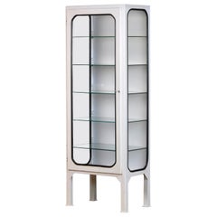 Vintage Medical Cabinet with Five Glass Shelves, 1970s