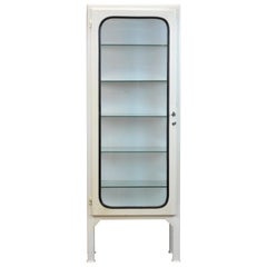 Vintage Medical Cabinet with Five Glass Shelves, 1970s
