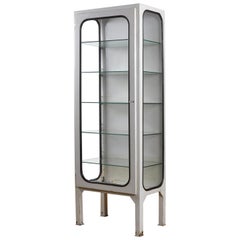 Vintage Medical Cabinet with Five Glass Shelves, 1975