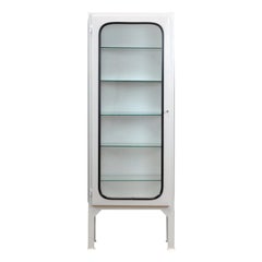 Vintage Medical Cabinet with Five Glass Shelves, 1975