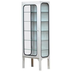 Vintage Medical Cabinet with Five Glass Shelves, 1975