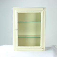 Vintage Medical Cabinet with Glass Door, Czechoslovakia, 1950s