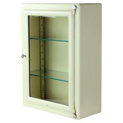 Used Medical Cabinet with Glass Door, Czechoslovakia, 1950s