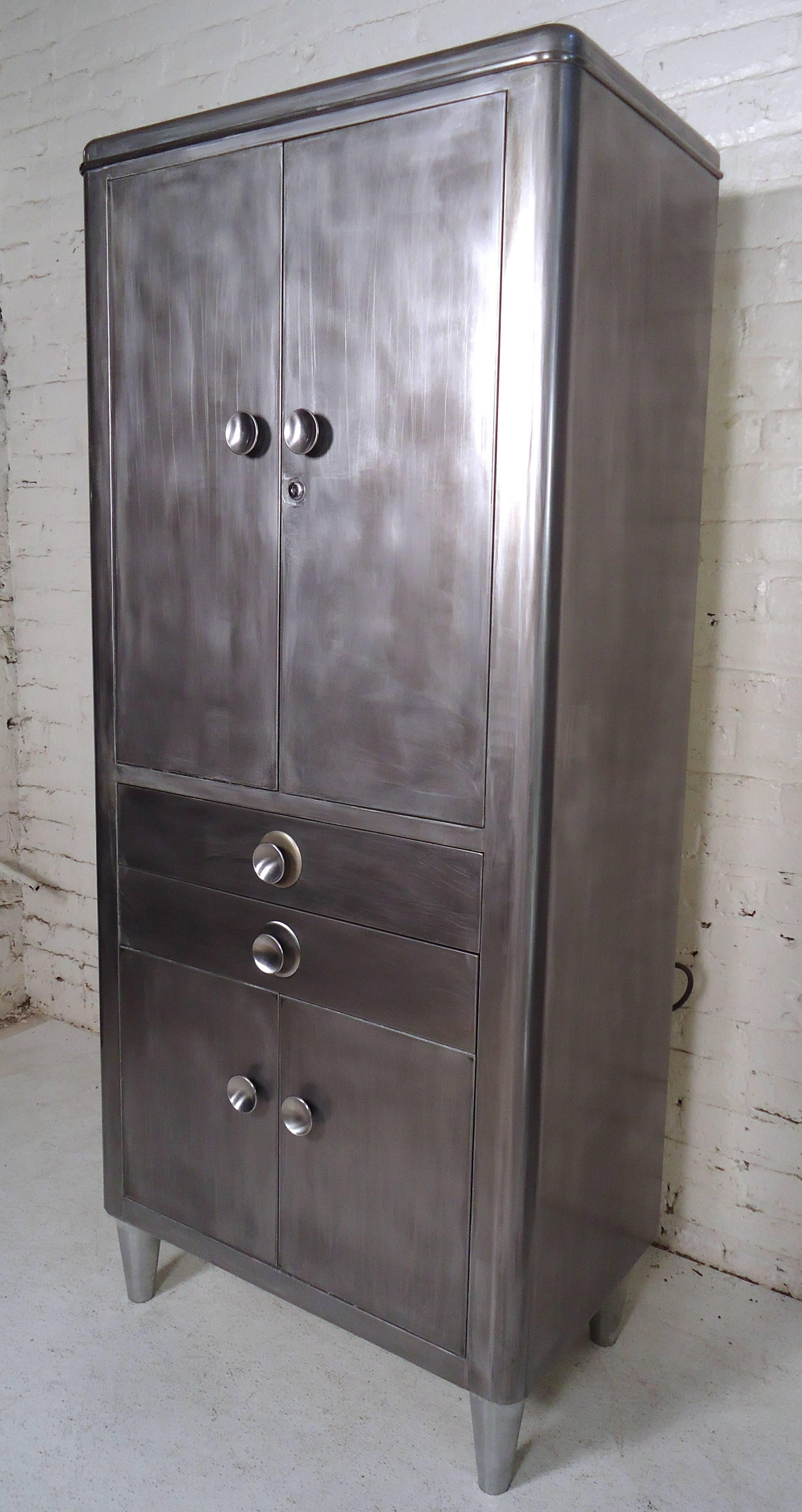 Mid-20th Century Vintage Medical Cabinet with Industrial Finish