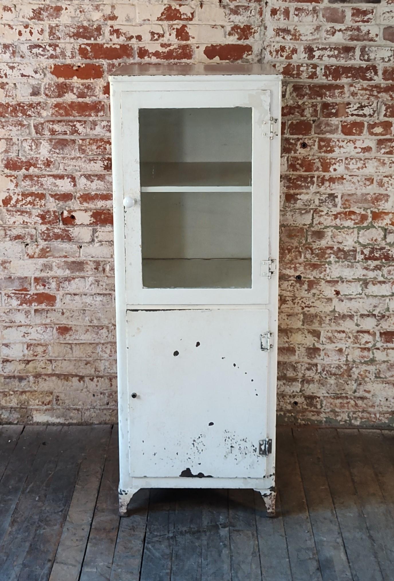 American Vintage Medical / Dental Storage Cabinet For Sale