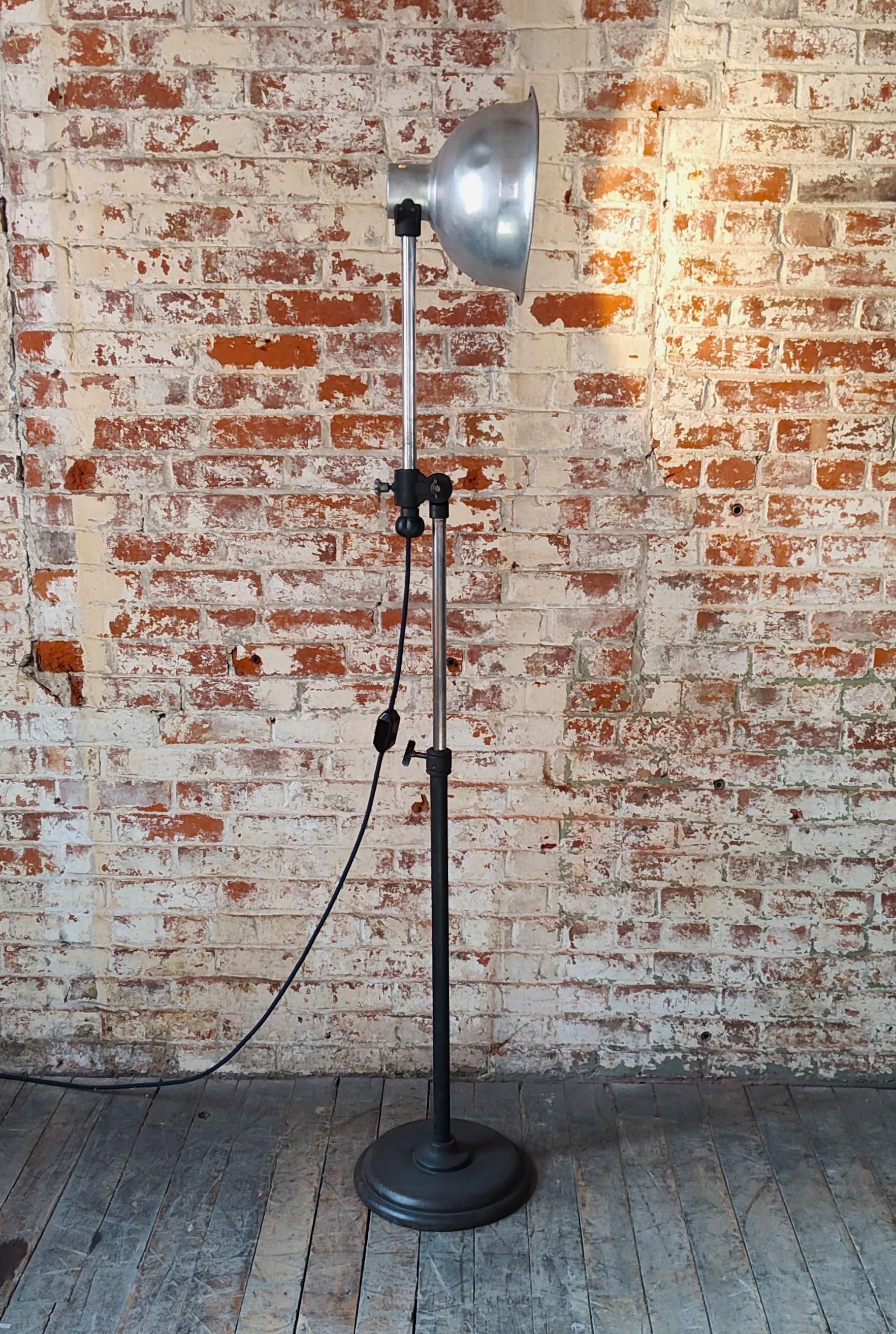 20th Century Vintage Medical Floor Lamp For Sale