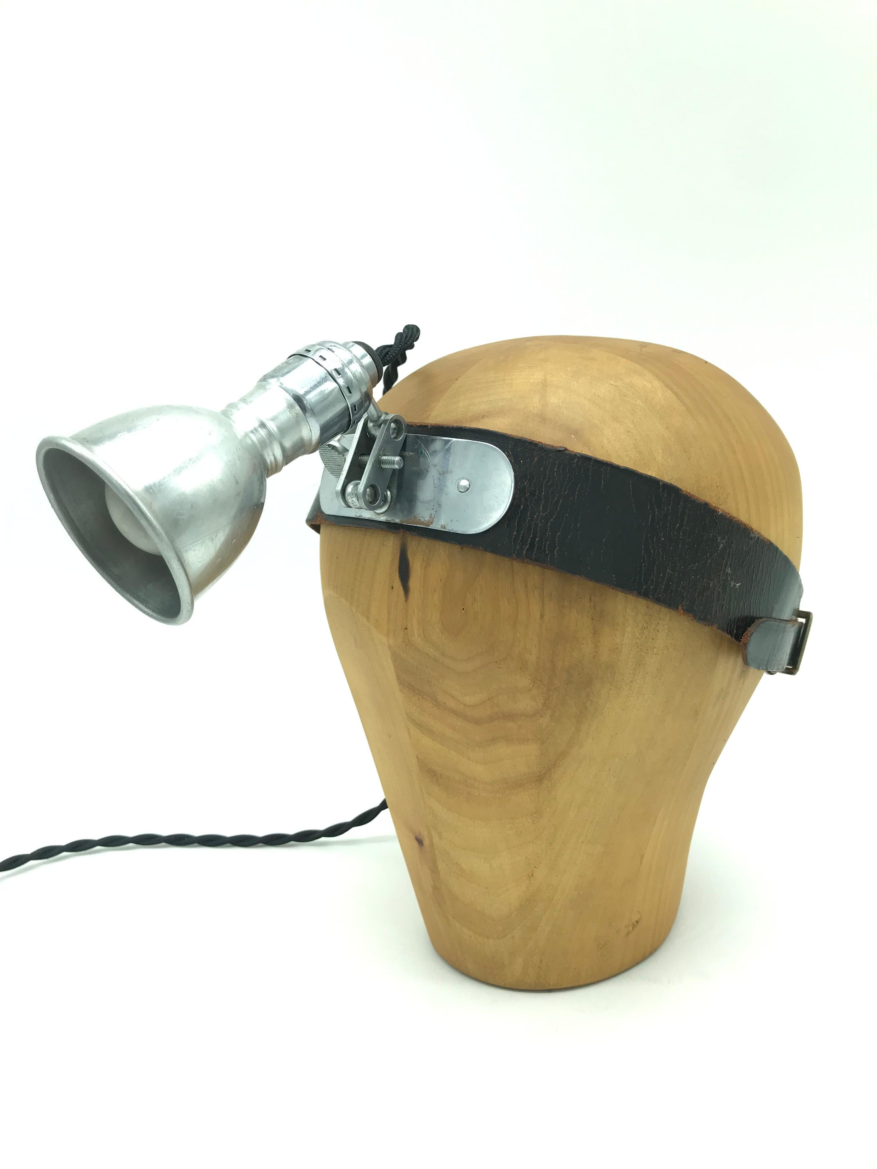 Industrial Vintage Medical Head Stand Table Lamp