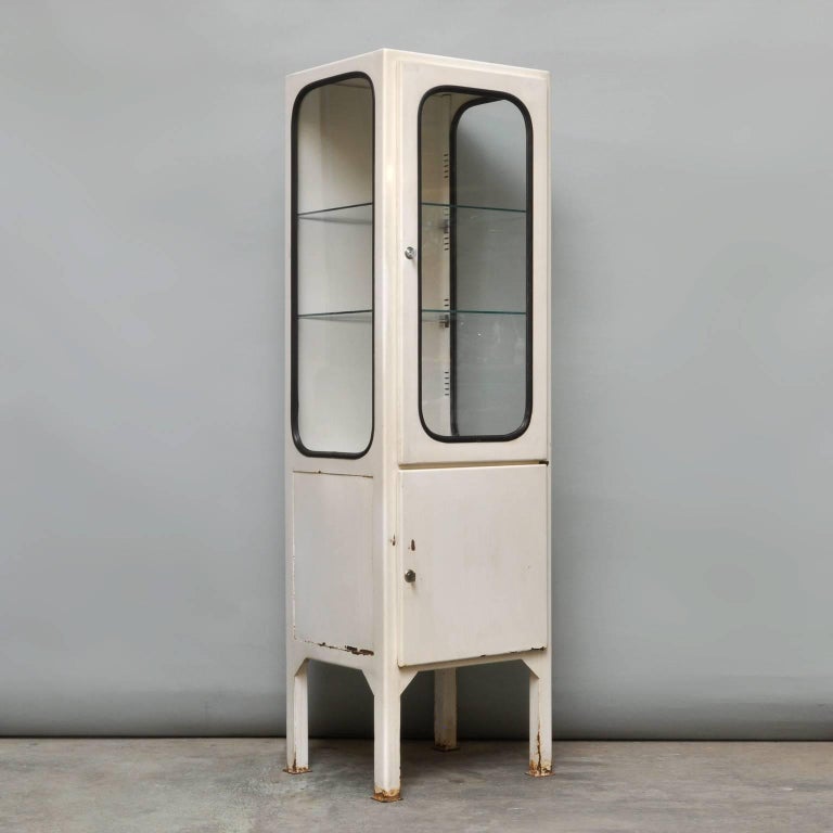 Vintage Medicine with Two Glass Shelves, 1975 at 1stDibs