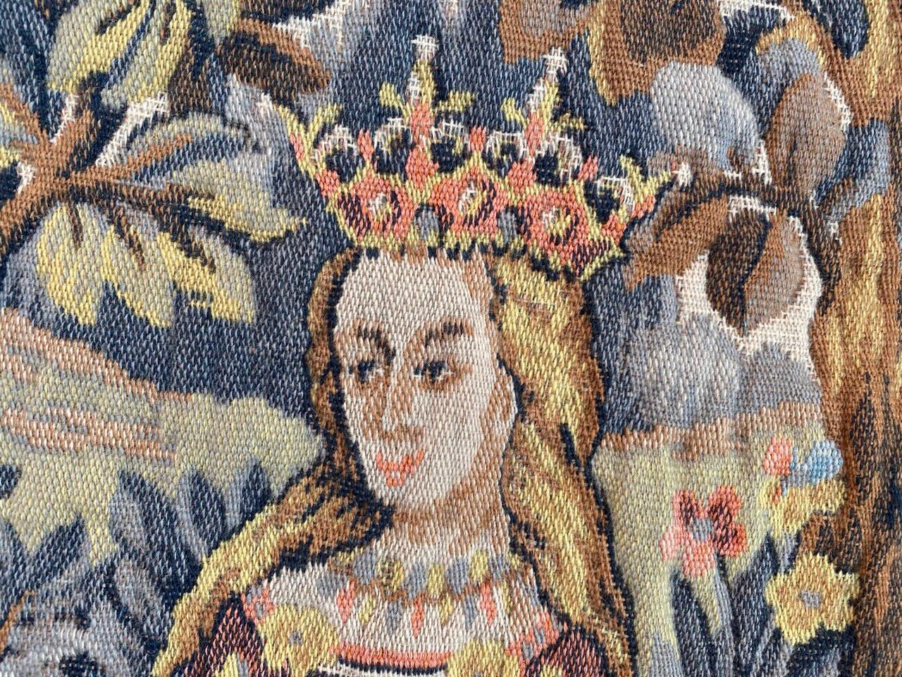 Arazzo francese Jaquar dal design medievale d'epoca in vendita 2