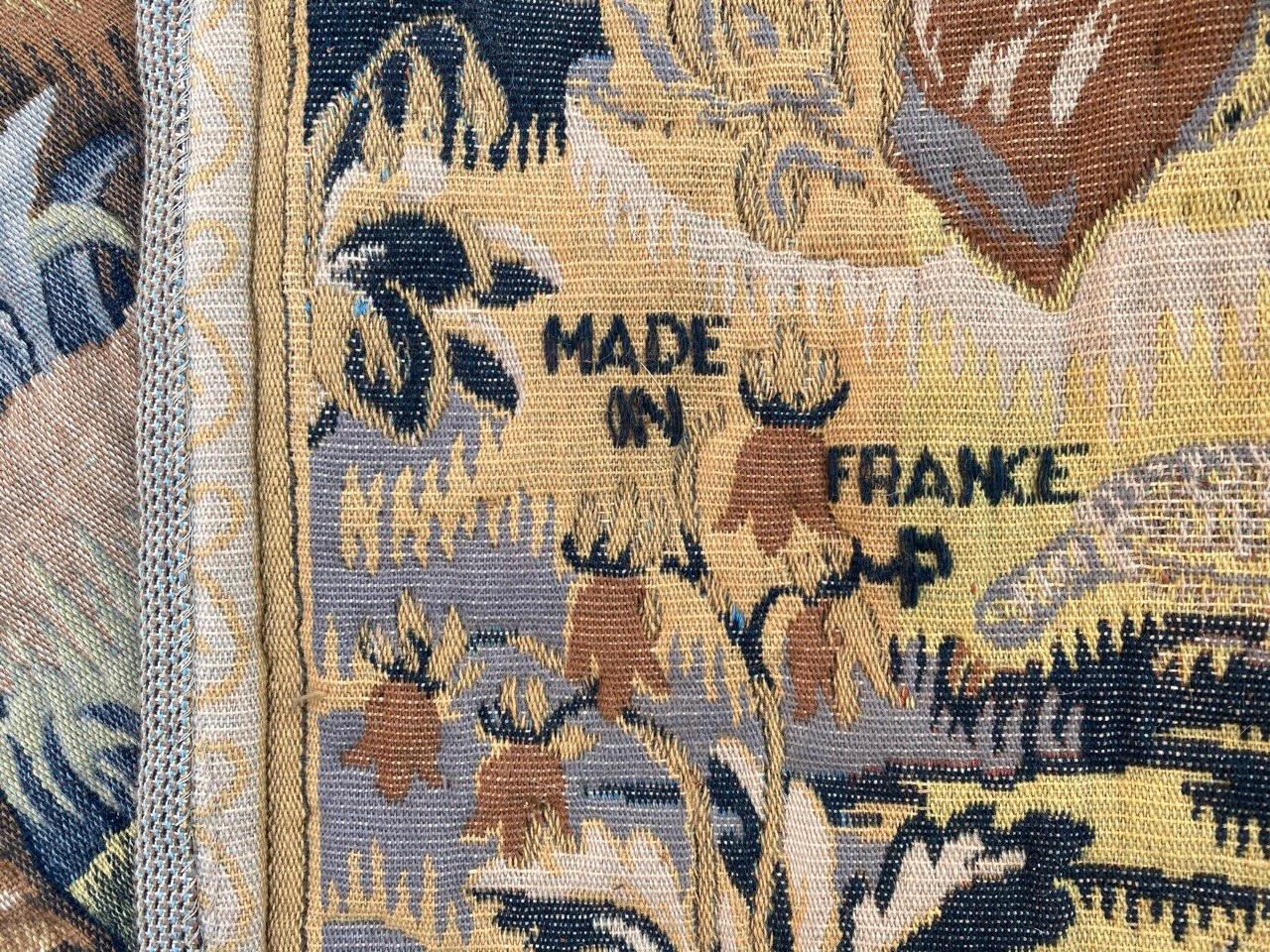 Arazzo francese Jaquar dal design medievale d'epoca in vendita 4