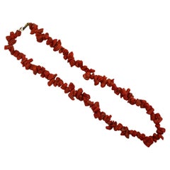 Vintage Mediterranean Coral Necklace, c. 1950s–70s