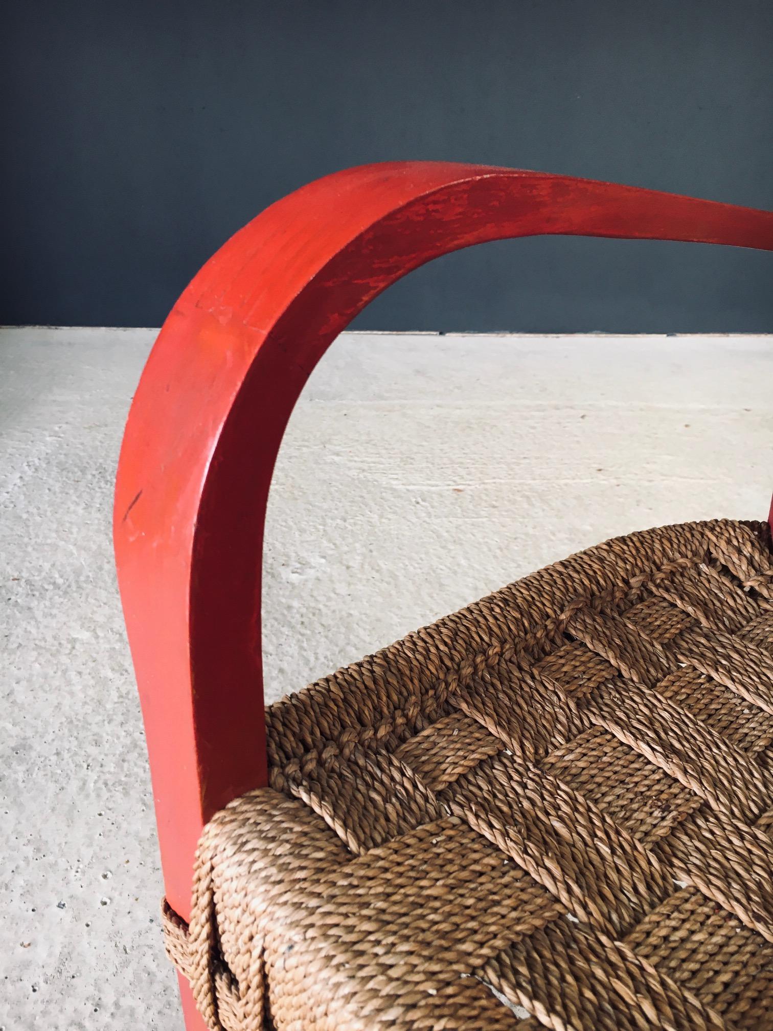 Vintage Mediterranean Design Seilsessel, Frankreich 1930er Jahre im Angebot 7