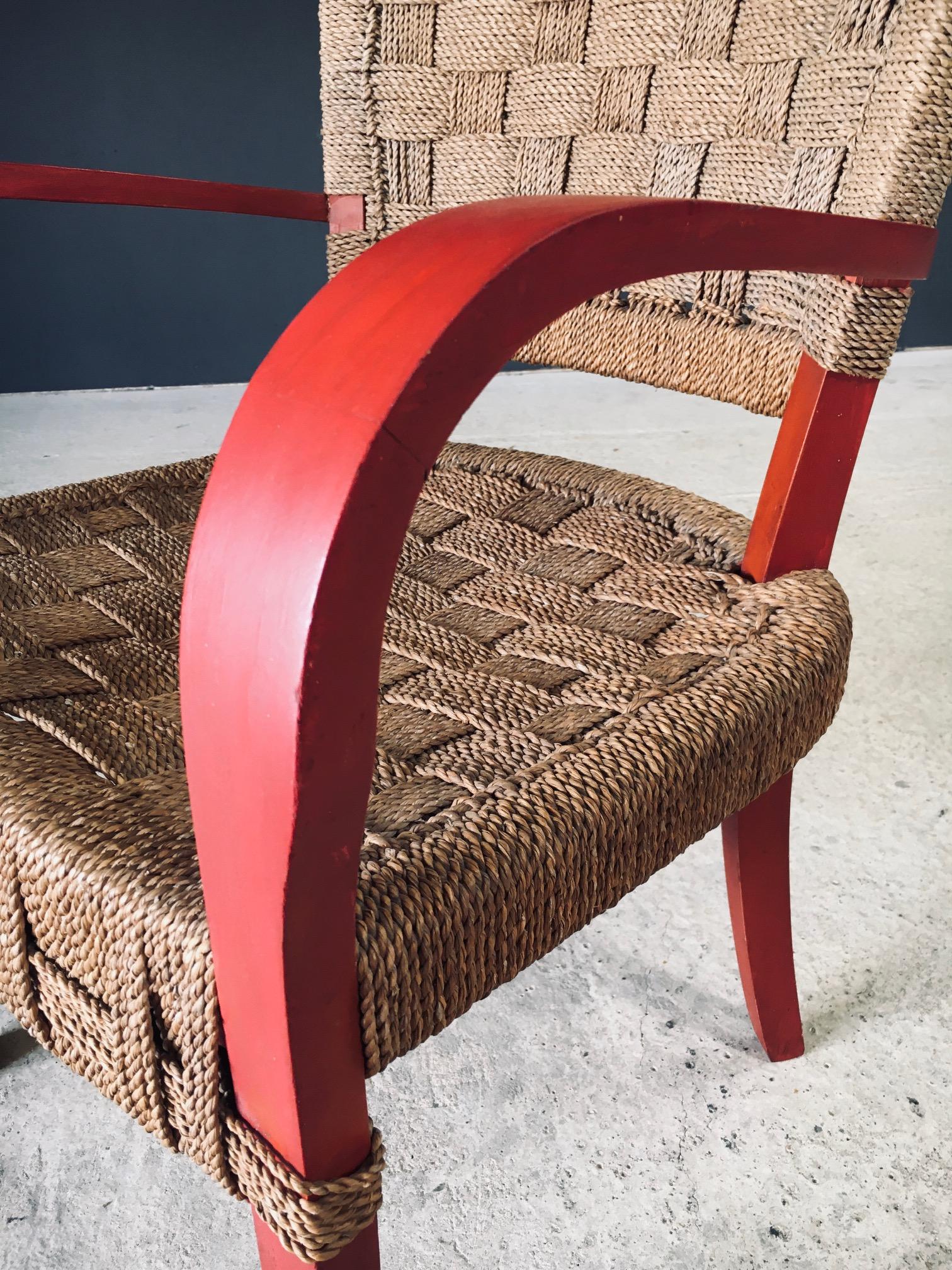 Vintage Mediterranean Design Seilsessel, Frankreich 1930er Jahre im Angebot 8