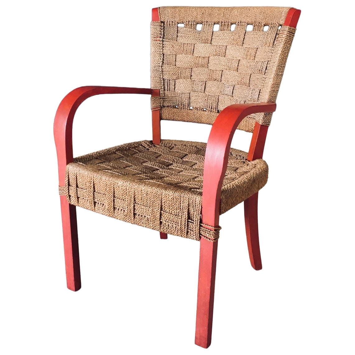 Vintage Mediterranean Design Seilsessel, Frankreich 1930er Jahre im Angebot