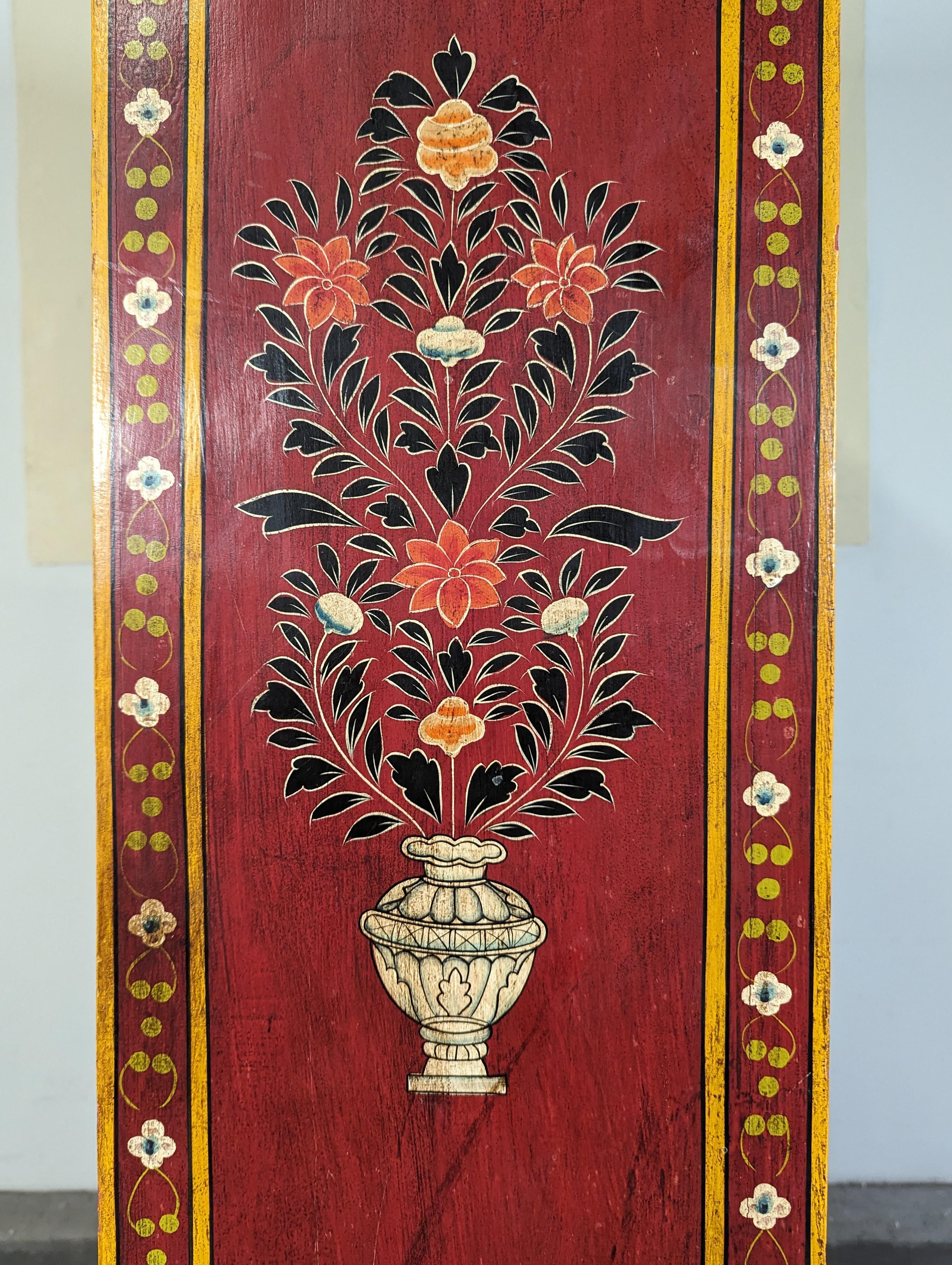 Vintage Mediterranean Style Hand Painted Cabinet For Sale 5