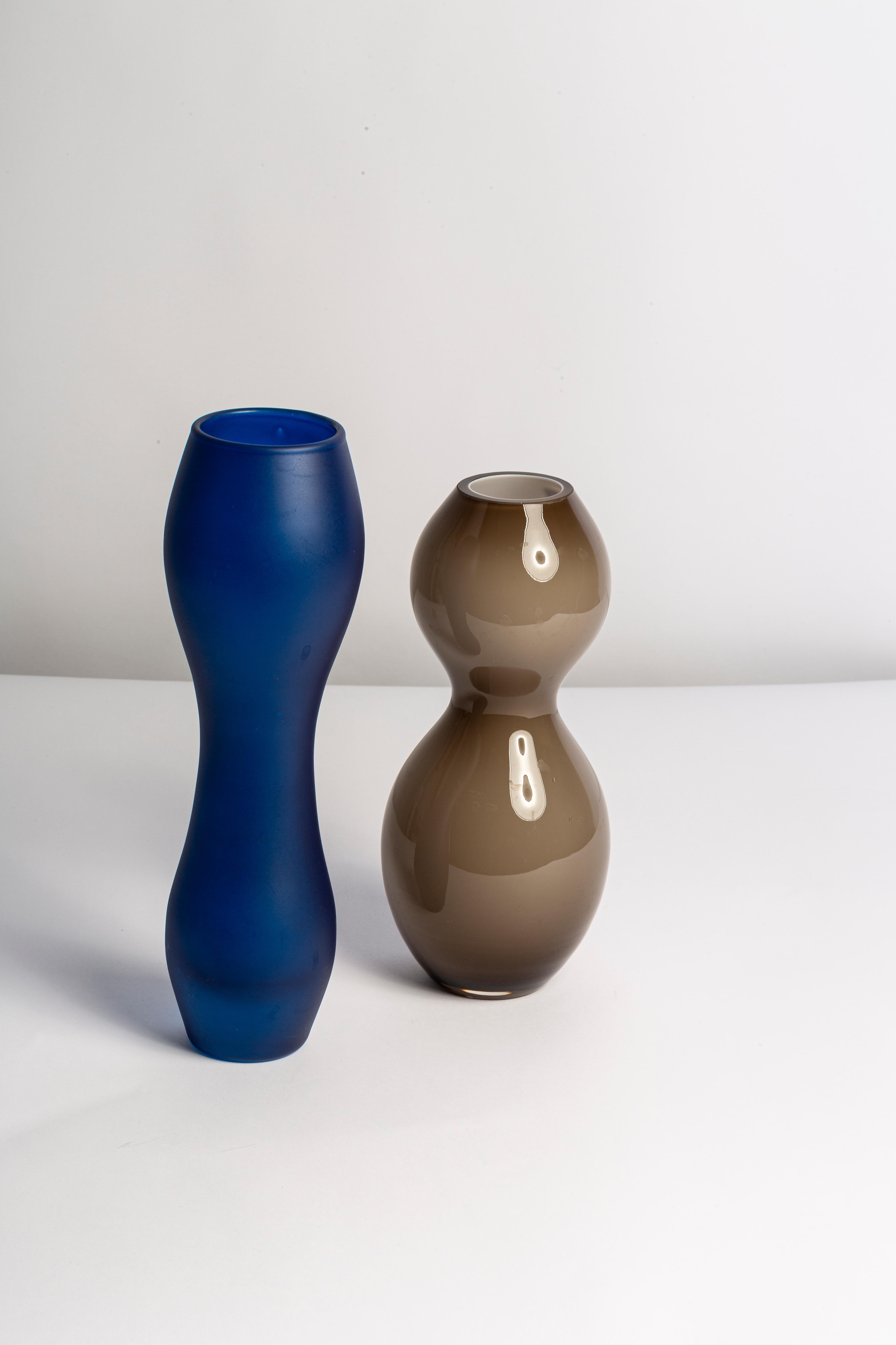 Vintage Medium Blue Vase, 20th Century, Europe, 1960s For Sale 3