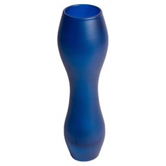 Vintage Medium Blue Vase, 20th Century, Europe, 1960s